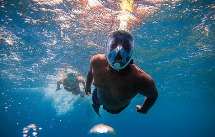 Удобный снорклинг подводная маска, в которой можно дышать, как на суше 3