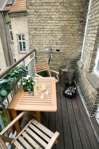 Balcony furniture my home.